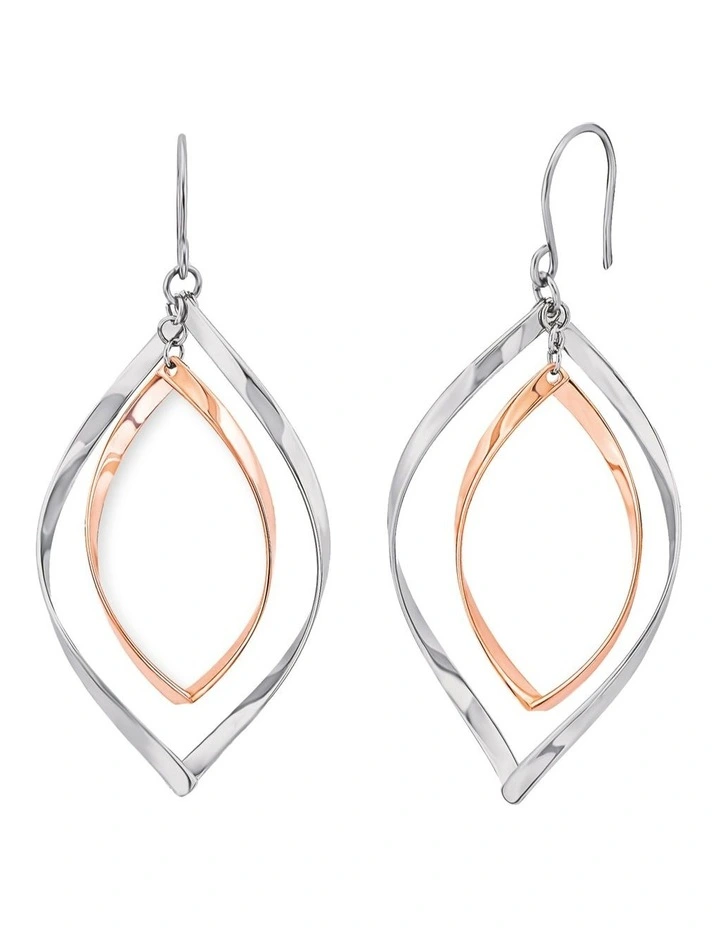 Amor Statement Earring Stainless Steel Part 18ct Rose Gold image 1