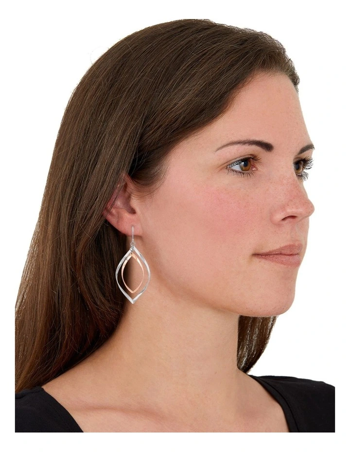 Amor Statement Earring Stainless Steel Part 18ct Rose Gold image 2