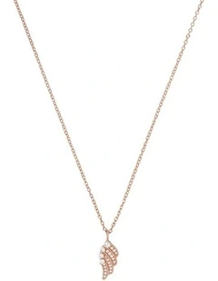 Rose Gold Wing Necklace Set