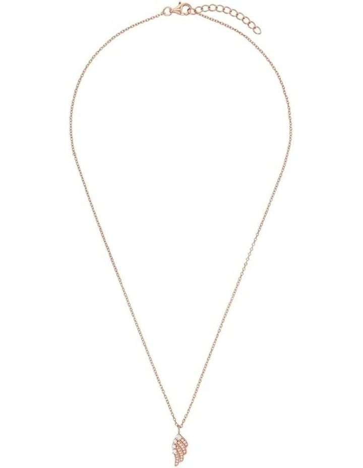 Rose Gold Wing Necklace Set image 2
