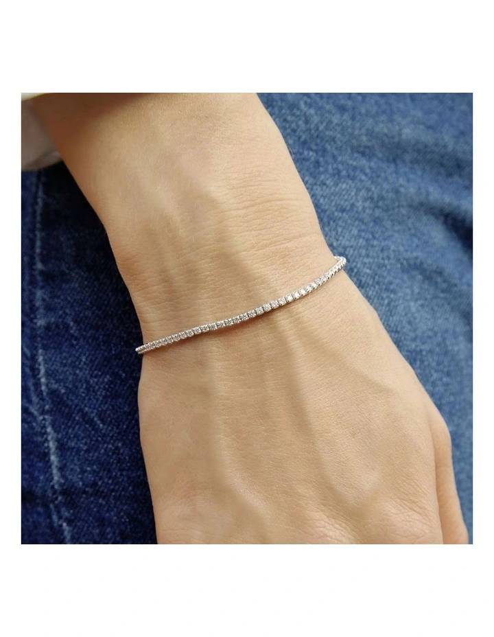 Tennis Bracelet Sterling Silver 925 image 3