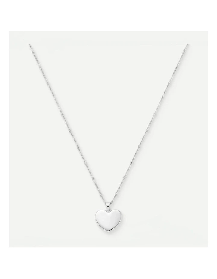 Engravable Heart Necklace Set image 1