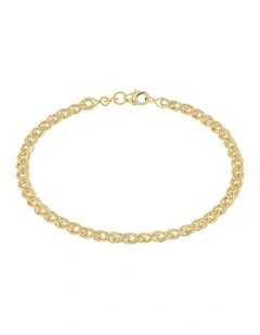 9ct Gold Twin Curb Bracelet