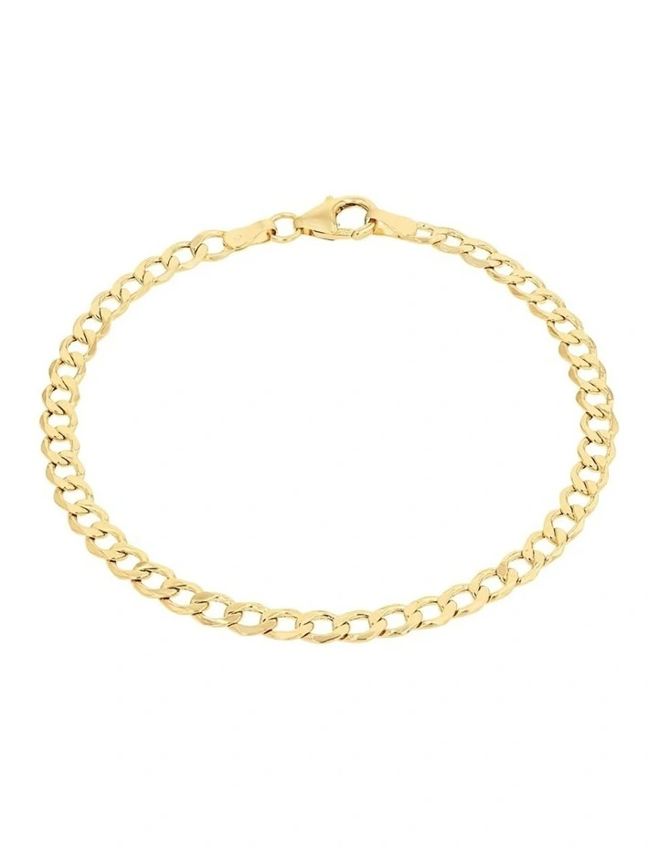 9ct Gold Curb Bracelet image 1