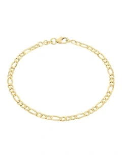 Figaro Bracelet in 9ct Gold