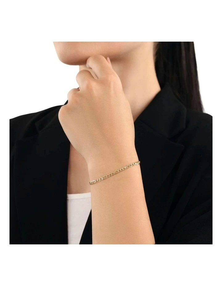 Figaro Bracelet in 9ct Gold image 3