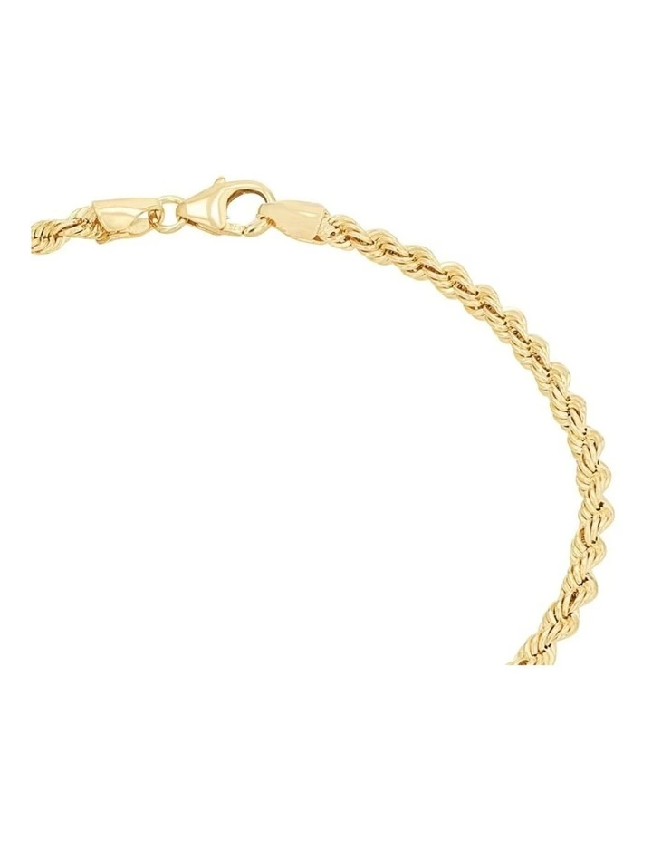 19cm Rope Bracelet in 375/9ct Gold image 2