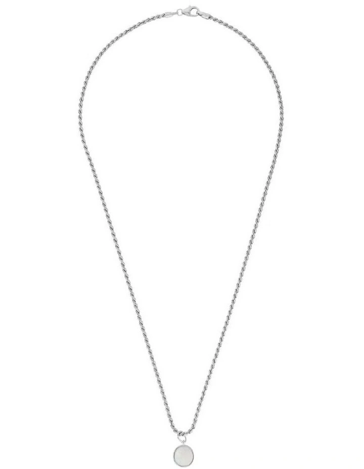 Opal Ball Drop Necklace Set 45cm image 1