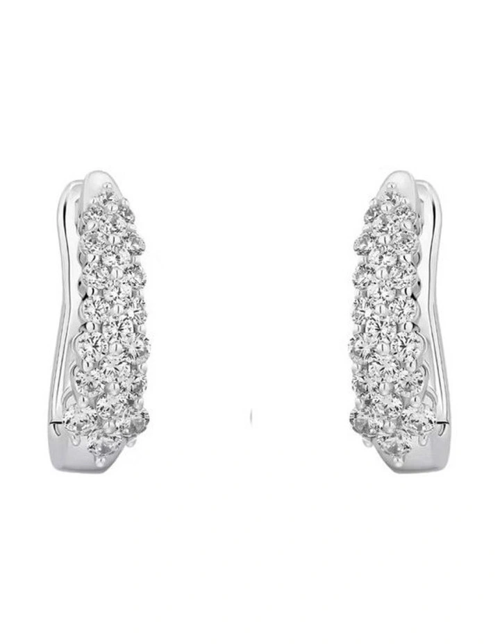 Gala Oval Hoop Earrings image 1