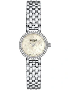 Lovely Round T1400096111600 Watch in Silver & Diamonds