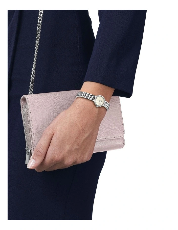 Lovely Round T1400096111600 Watch in Silver & Diamonds image 2