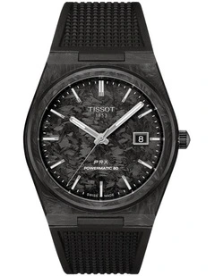 PRX Powermatic 80 40mm T1379079720100 Watch in Black Carbon