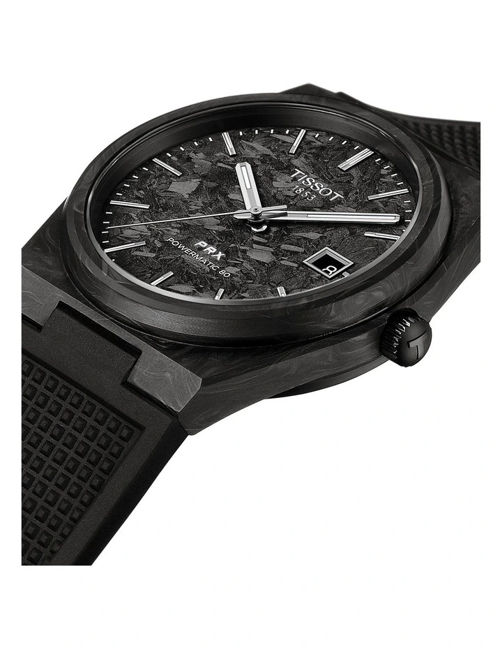 PRX Powermatic 80 40mm T1379079720100 Watch in Black Carbon image 3