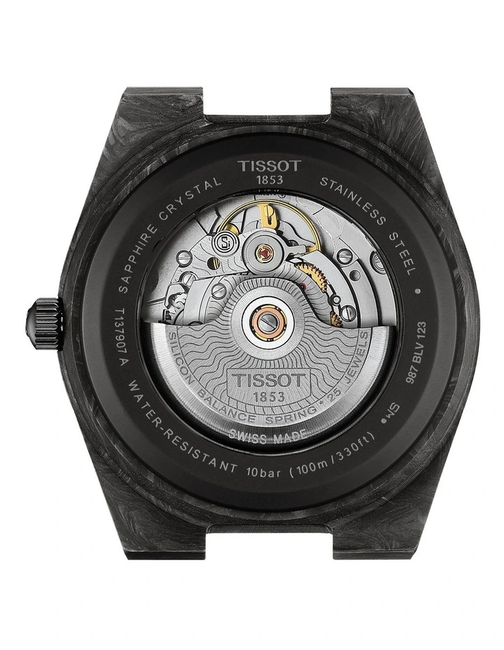PRX Powermatic 80 40mm T1379079720100 Watch in Black Carbon image 5