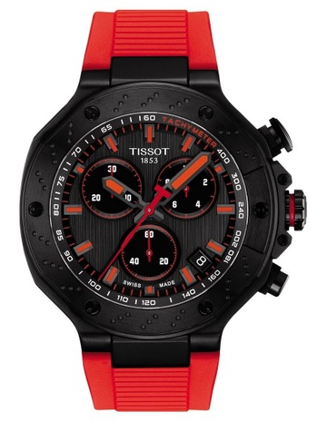 Tissot T-Race Chronograph T1414171701100 Watch in White/Black | MYER
