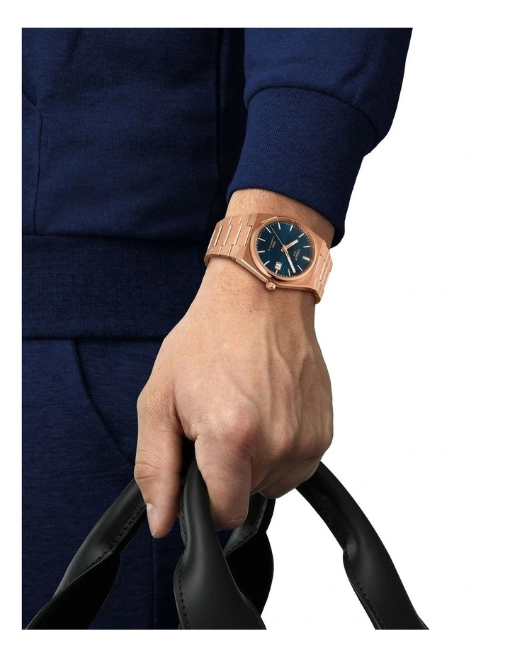 PRX Powermatic 80 T1374073304100 Watch 40mm in Rose Gold/Blue image 2