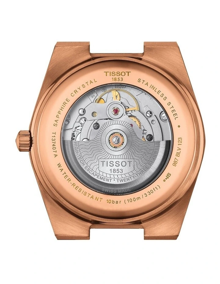 PRX Powermatic 80 T1374073304100 Watch 40mm in Rose Gold/Blue image 3