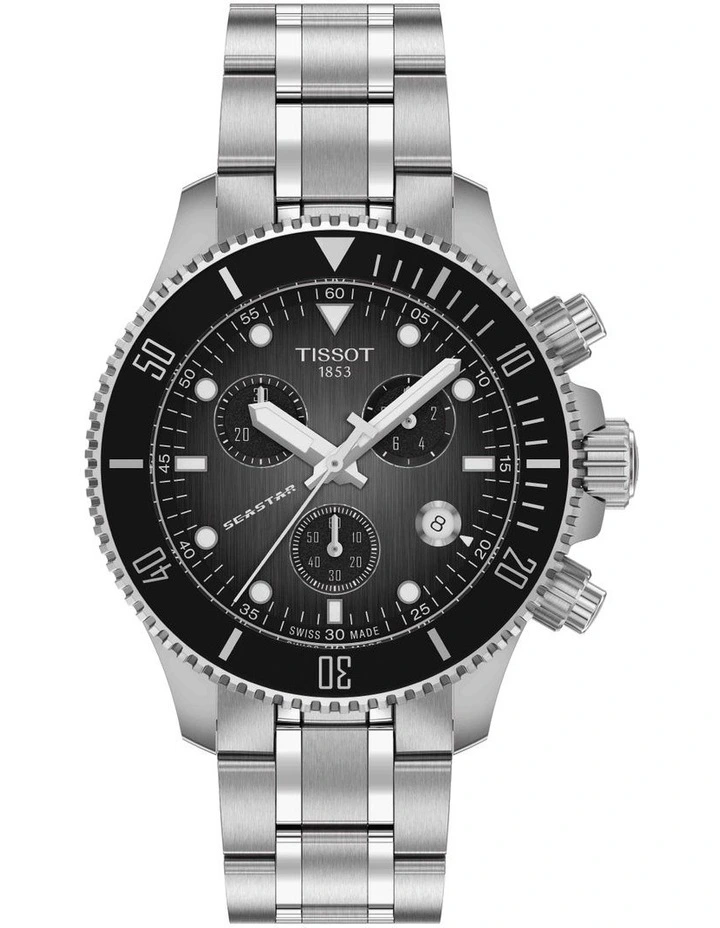 Seastar 1000 Chronograph T1202171106100 Watch in Grey image 1