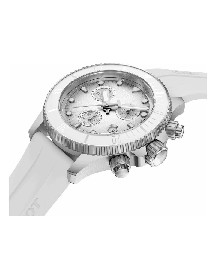 Seastar 1000 Chronograph T1202171701100 Watch in White image 2