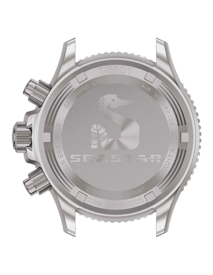 Seastar 1000 Chronograph T1202171701100 Watch in White image 3