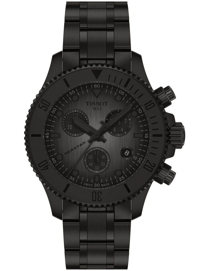 Seastar 1000 Chronograph T1202173306100 Watch in Black image 1