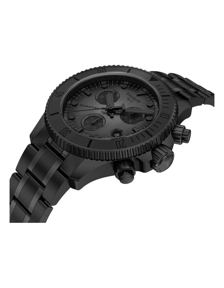 Seastar 1000 Chronograph T1202173306100 Watch in Black image 2