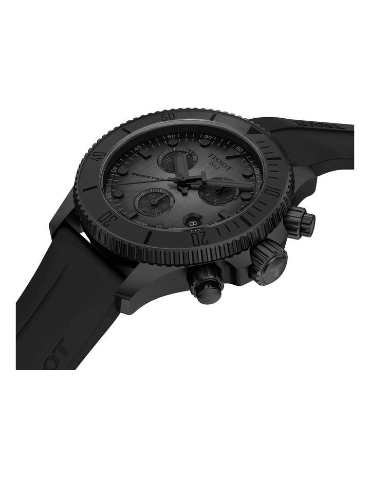 Seastar 1000 Chronograph T1202173706100 Watch in Black image 2