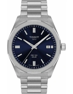 PRC 100 Solar Quartz 39mm T1514221104100 Watch in Blue