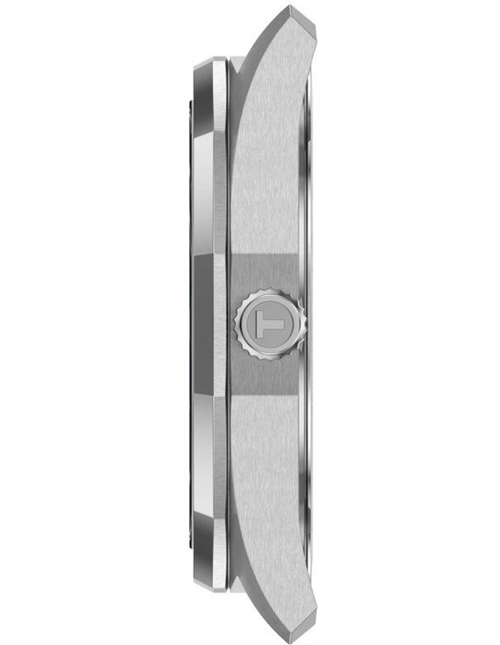 PRC 100 Solar Quartz 39mm T1514221603100 Watch in Silver/Brown Leather image 5