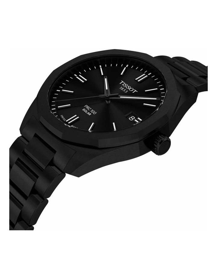 PRC 100 Solar Quartz 39mm T1514223305100 Watch in Black image 2