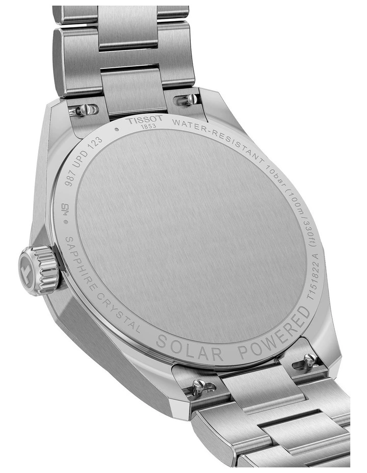 PRC 100 Solar Quartz 34mm T1518221103100 Watch in Silver image 3