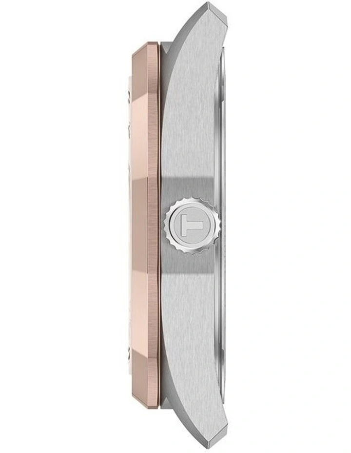 PRC 100 Solar Quartz 34mm T1518222211100 Watch in Carnation Gold PVD image 5