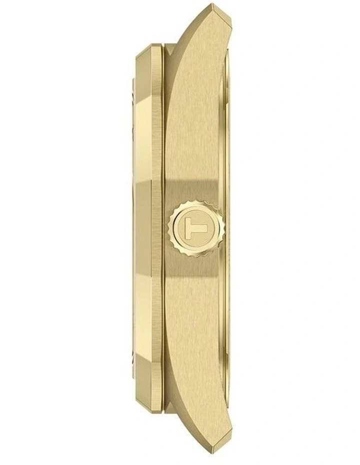 PRC 100 Solar Quartz 34mm T1518223302100 Watch in Yellow Gold PVD image 5