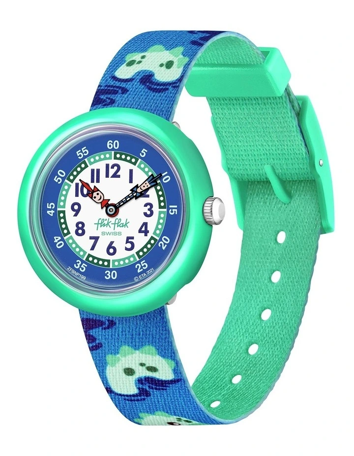 Nessie-ncredible Flik Flak Watch in Green image 1