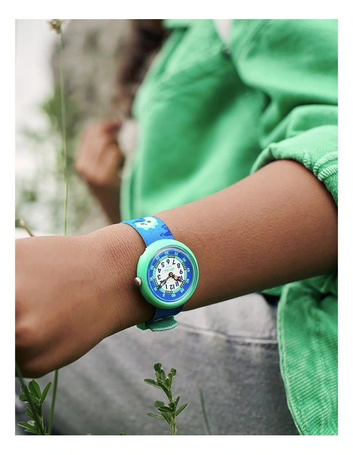 Nessie-ncredible Flik Flak Watch in Green image 4