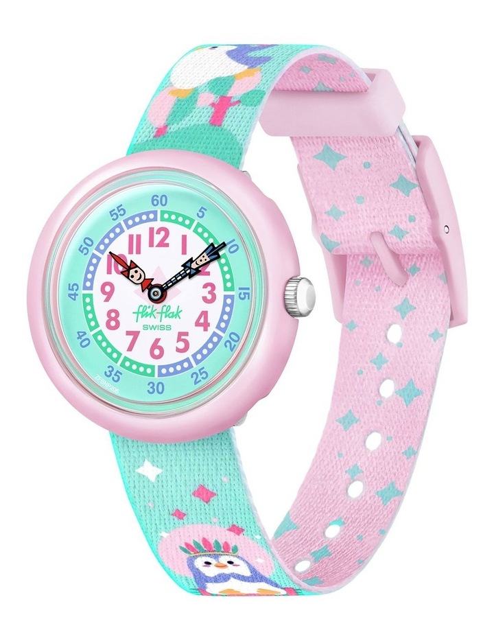 Brrrave Pinguins Flik Flak Watch in Green