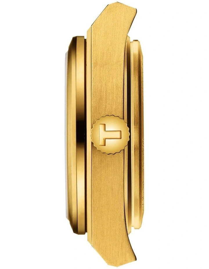 PRX 25mm T1370103302100 Watch in Yellow Gold PVD image 3