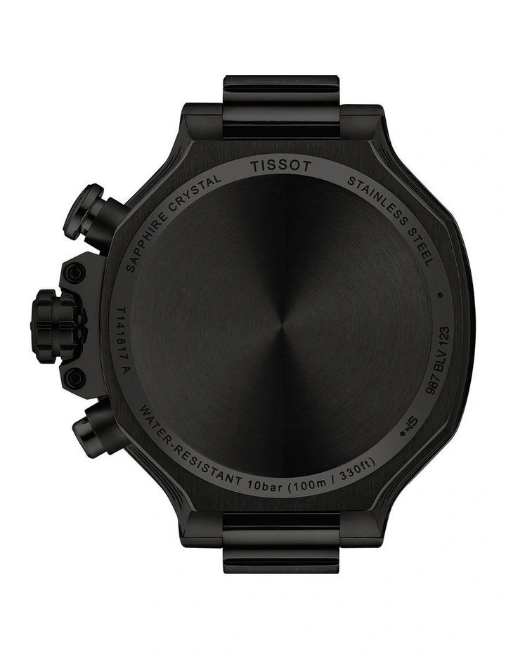 T-Race Chronogprah 38mm T1418173705100 Watch in Black image 3