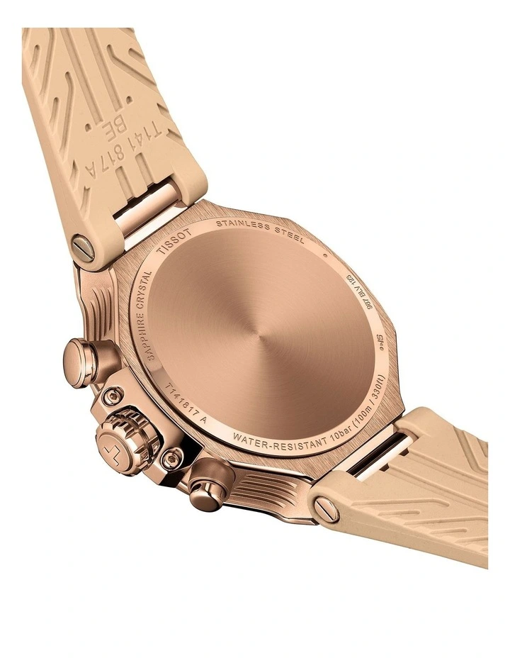 T-Race Chronogprah 38mm T1418173750100 Watch in Carnation Gold image 4