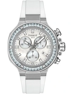 T-Race Chronogprah 38mm T1418179711100 Watch in White