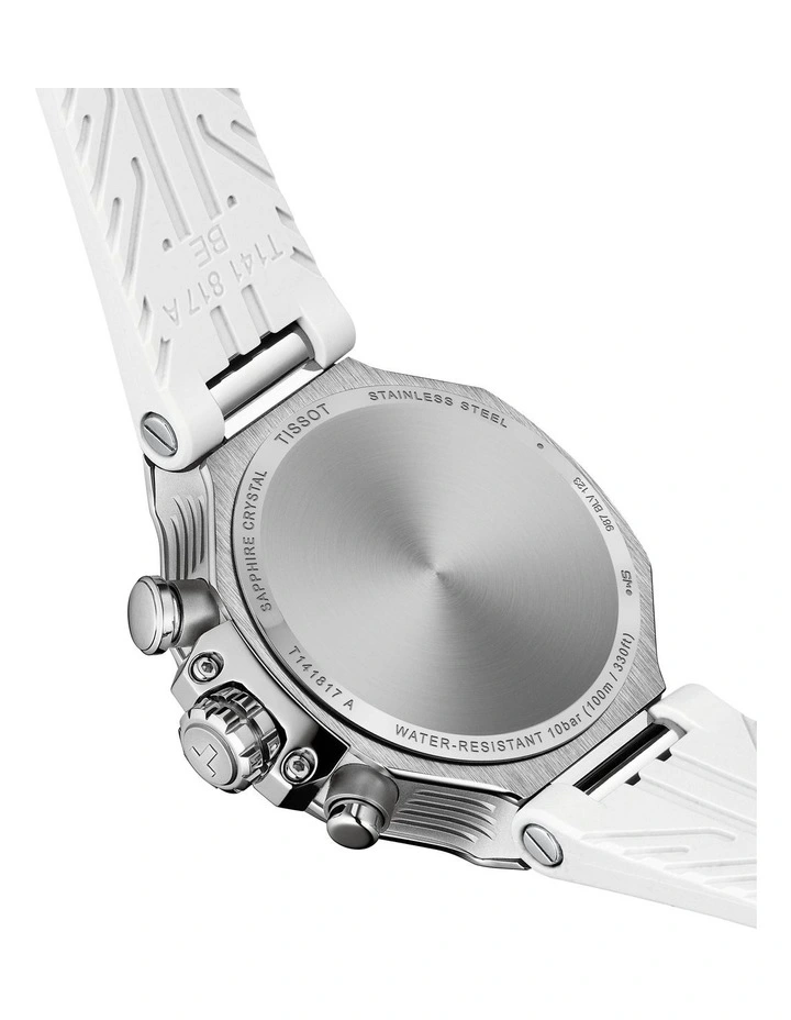T-Race Chronogprah 38mm T1418179711100 Watch in White image 4