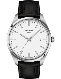 PR 100 40mm T1504101601100 Watch in White & Black Leather