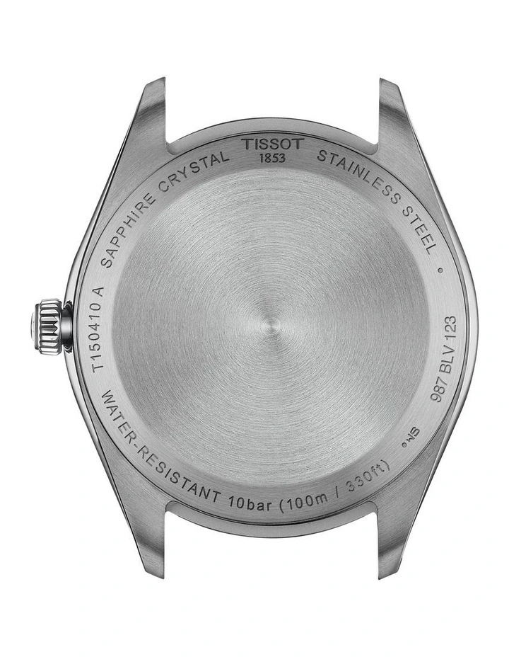 PR 100 40mm T1504101601100 Watch in White & Black Leather image 3