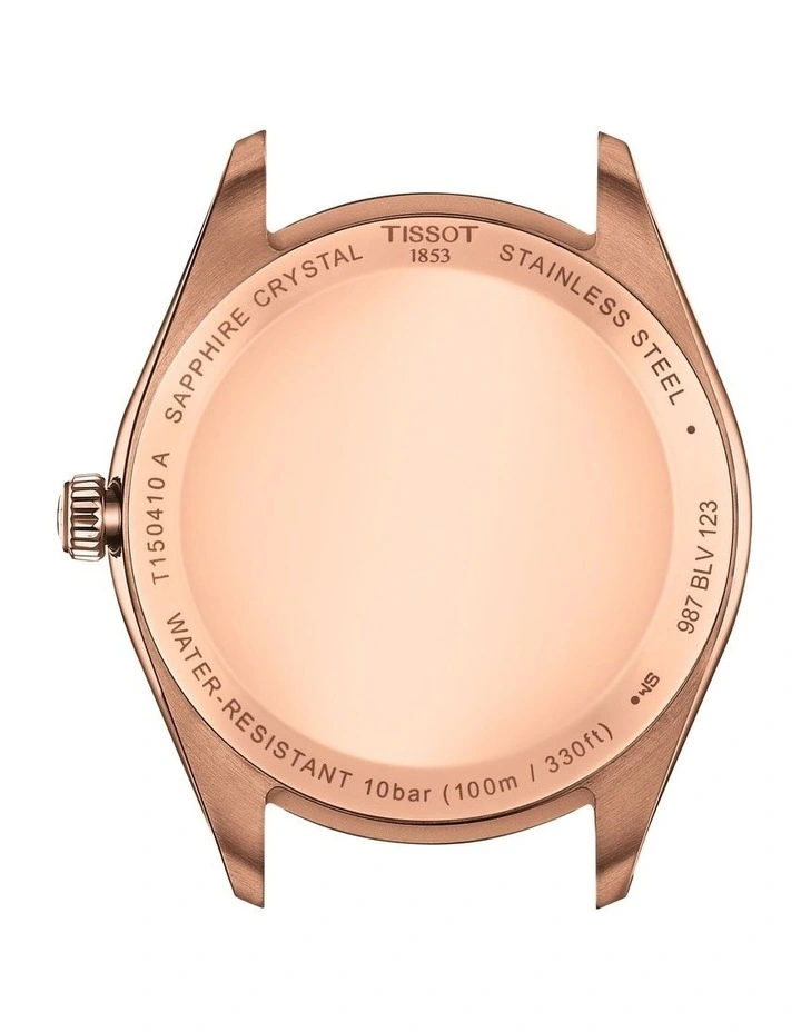 PR 100 40mm T1504102201100 Watch in Black & Rose Gold PVD image 3