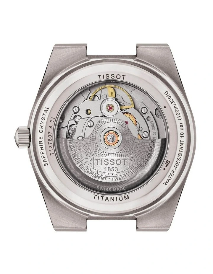 PRX Titanium 38mm T1378074404100 Watch in Blue image 3