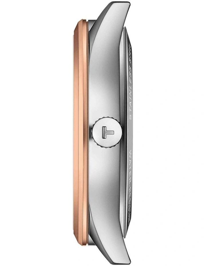 Classic Dream Powermatic 80 40mm T1584072203101 Watch in Silver/Rose Gold PVD image 4