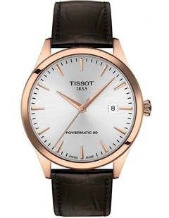 Classic Dream Powermatic 80 40mm T1584073603100 Watch in Rose Gold PVD/Brown