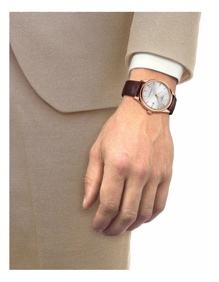 Classic Dream Powermatic 80 40mm T1584073603100 Watch in Rose Gold PVD/Brown image 2