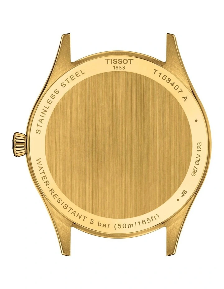 Classic Dream Powermatic 80 40mm Watch in Yellow Gold PVD/Brown T1584073626100 image 3