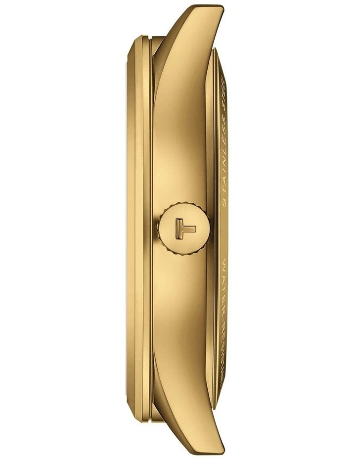 Classic Dream Powermatic 80 40mm Watch in Yellow Gold PVD/Brown T1584073626100 image 4